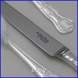 KINGS Design Arthur Price Sheffield Silver Service 32 Piece Set of Cutlery