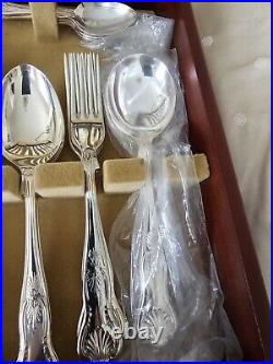 KINGS Design Arthur Price Silver Service 44 Piece, EPNS, Used Once