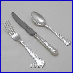 KINGS Design Arthur Price of England Silver Service 84 Piece Canteen of Cutlery