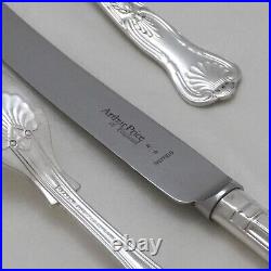 KINGS Design Arthur Price of England Silver Service 84 Piece Canteen of Cutlery