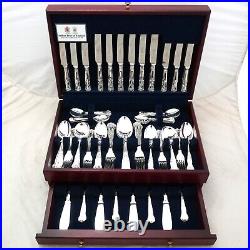 KINGS Design Arthur Price of England Silver Service 84 Piece Canteen of Cutlery