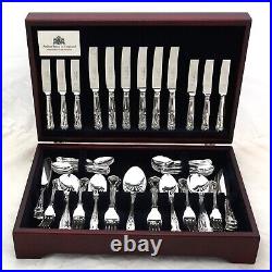 KINGS Design EBEN PARKER Sheffield Silver Service 74 Piece Canteen of Cutlery