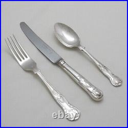 KINGS Design EBEN PARKER Sheffield Silver Service 74 Piece Canteen of Cutlery