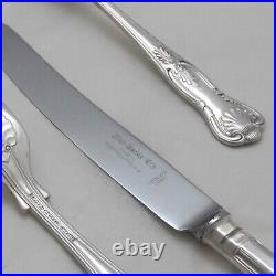 KINGS Design EBEN PARKER Sheffield Silver Service 74 Piece Canteen of Cutlery