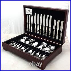 KINGS Design EBEN PARKER Sheffield Silver Service 74 Piece Canteen of Cutlery
