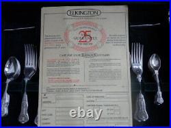 KINGS Design ELKINGTON & CO Silver Service 50 Piece Canteen of Cutlery
