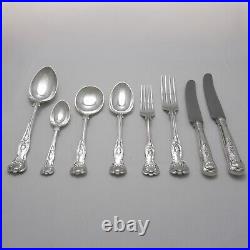 KINGS Design GARRARD & CO London Silver Service 64 Piece Canteen Cutlery Set