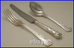 KINGS Design GEORGE BUTLER SHEFFIELD Silver Service 44 Piece Canteen of Cutlery