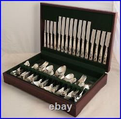 KINGS Design GEORGE BUTLER Sheffield Silver Service 84 Piece Canteen of Cutlery