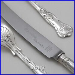 KINGS Design GRENADIER Silversmiths Silver Service 84 Piece Canteen of Cutlery
