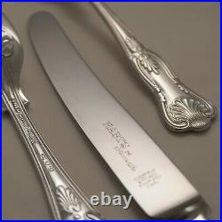 KINGS Design HARTS THE SILVERSMITHS Silver Service 62 Piece Canteen of Cutlery