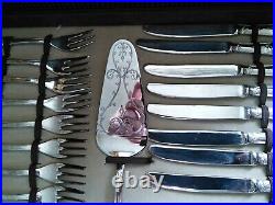 KINGS Design ITALIAN MADE 76 Piece Silver Plated Canteen of Cutlery FREE POST