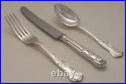 KINGS Design PINDER BROS Sheffield Silver Service 60 Piece Canteen of Cutlery