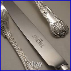KINGS Design ROBERTS & BELK Sheffield Silver Service 87 Piece Canteen of Cutlery
