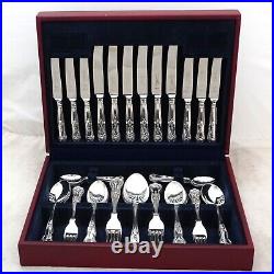 KINGS Design ROBERTS & DORE Sheffield Silver Service 44 Piece Canteen of Cutlery
