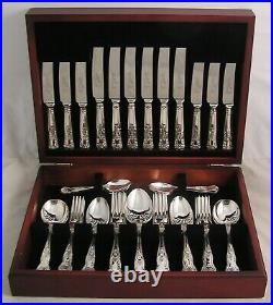 KINGS Design ROBERTS & DORE Sheffield Silver Service 44 Piece Canteen of Cutlery