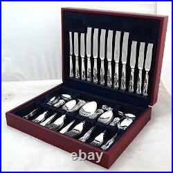 KINGS Design ROBERTS & DORE Sheffield Silver Service 44 Piece Canteen of Cutlery