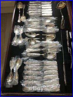 KINGS Design SHEFFIELD CROWN 130 Piece Canteen Of Cutlery EPNS A1 12 Person