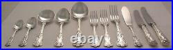 KINGS Design SHEFFIELD ENGLAND CROWN Silver Service 124 Piece Canteen of Cutlery