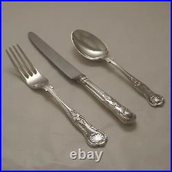 KINGS Design SHEFFIELD MADE Silver Service 124 Piece Canteen of Cutlery