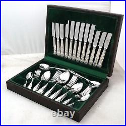 KINGS Design SHEFFIELD Made Silver Service 44 Piece Canteen of Cutlery Set