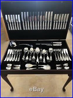 KINGS Design SHEFFIELD Silver Service 130 Piece Canteen of Cutlery 12 Place EPNS