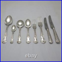 KINGS Design Sheffield England Silver Service 44 Piece Canteen of Cutlery Set