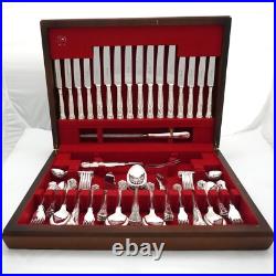 KINGS Design Sheffield Made Silver Service 86 Piece Canteen of Cutlery Set