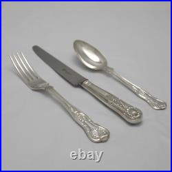 KINGS Design Sheffield Made Silver Service 86 Piece Canteen of Cutlery Set