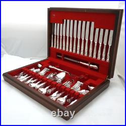 KINGS Design Sheffield Made Silver Service 86 Piece Canteen of Cutlery Set