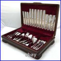 KINGS Design Smith Seymour Sheffield Silver Service 62 Piece Canteen of Cutlery