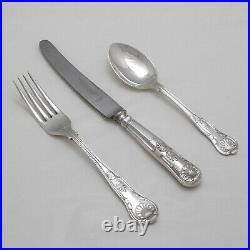 KINGS Design WALTER TRICKETT & CO LTD Silver Service 94 Piece Canteen of Cutlery