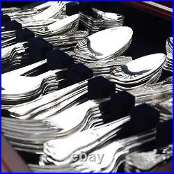KINGS Design WEBBER & HILL Sheffield Silver Service 124 Piece Canteen of Cutlery