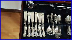 KINGS Pattern SHEFFIELD Silver Service 134 Piece Canteen of Cutlery 12 Places