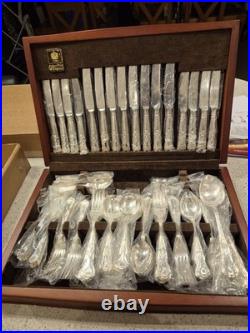 Kings Pattern Arthur Price Sovereign Silver Service 84 Piece Canteen of Cutlery