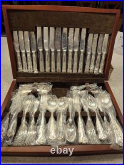 Kings Pattern Arthur Price Sovereign Silver Service 84 Piece Canteen of Cutlery