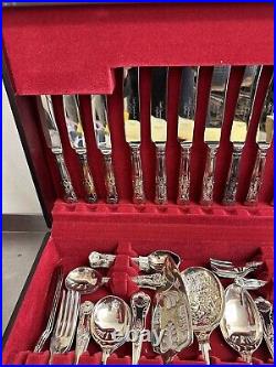 Kings Pattern Table Canteen 52 Piece Silver Plated By Smith Seymour