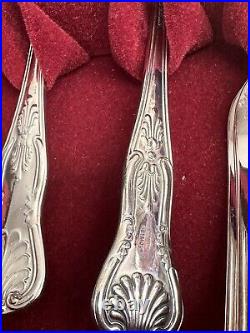 Kings Pattern Table Canteen 52 Piece Silver Plated By Smith Seymour