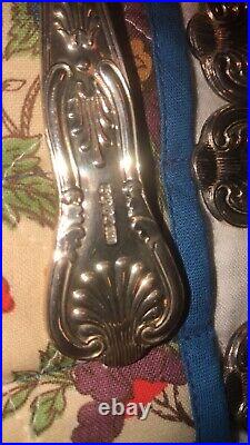 Kings Pattren EPNS Cutlery 72 Pieces, 6-8 place setings two cloth rolls