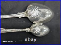 Kings pattern silver spoons 7 piece mixed silver # 5825