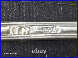 Kings pattern silver spoons 7 piece mixed silver # 5825