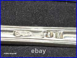 Kings pattern silver spoons 7 piece mixed silver # 5825