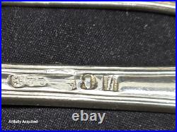 Kings pattern silver spoons 7 piece mixed silver # 5825