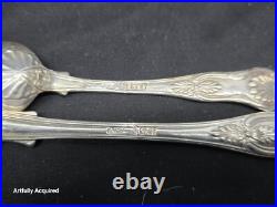 Kings pattern silver spoons 7 piece mixed silver # 5825