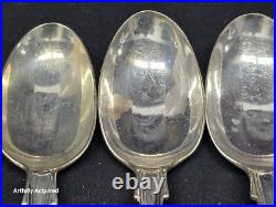 Kings pattern silver spoons 7 piece mixed silver # 5825