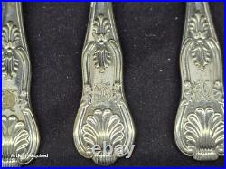 Kings pattern silver spoons 7 piece mixed silver # 5825
