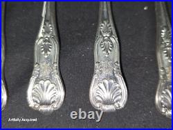 Kings pattern silver spoons 7 piece mixed silver # 5825