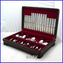 LAUREL Design WALKER & HALL Sheffield Silver Service 58 Piece Canteen of Cutlery