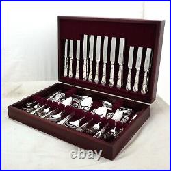 LA REGENCE Design Chinacraft London Silver Service 84 Piece Canteen of Cutlery