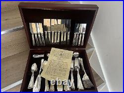 LA REGENCE Design Chinacraft London Silver Service 92 Piece Canteen of Cutlery